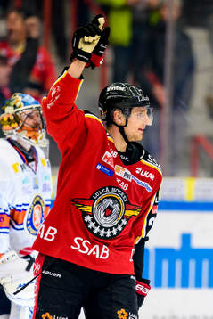 Luleås Anton Hedman jublar