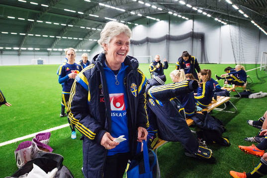 Sveriges förbundskapten Pia Sundhage