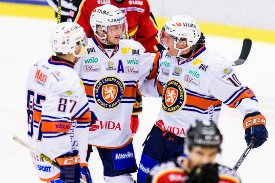 Växjös Robert Rosén(v) Tuomas Kiiskinen(m) och Richard