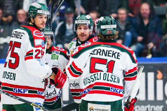 Frölundas Joel Lundqvist jublar