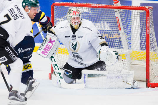 Färjestads målvakt Lars Haugen