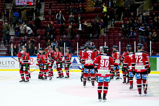 Malmö Redhawks spelare deppar