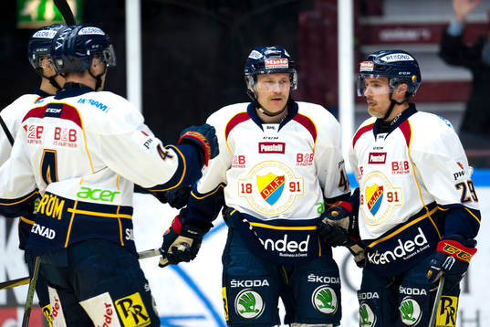 Djurgårdens Patrick Thoresen jublar