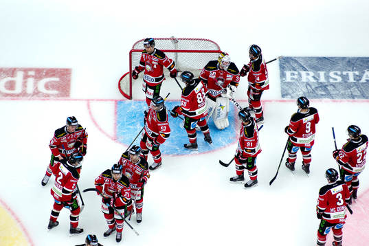 Malmö Redhawks spelare deppar