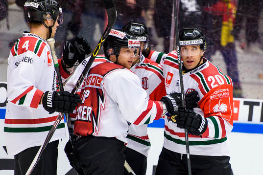 Frölundas Joel Lundqvist(h) jublar