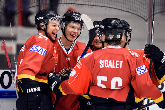 Luleås Christopher Mastomäki jublar