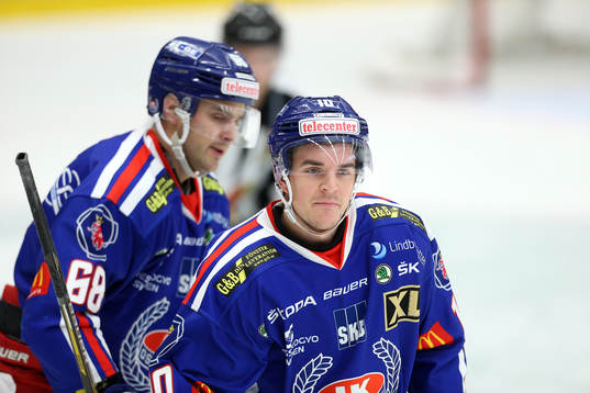 Oskarshamns Victor Löfstedt satte 1-1-målet