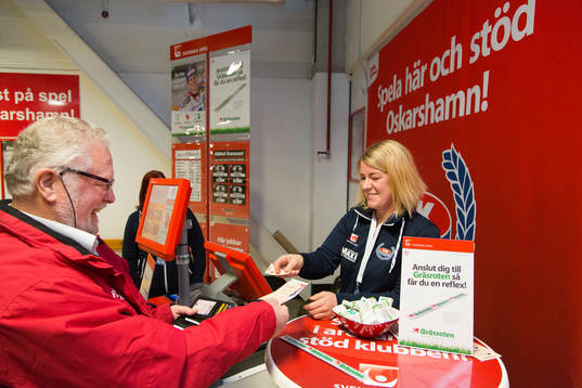 Svenska Spel finns numera i Be-Ge Hockey Center.