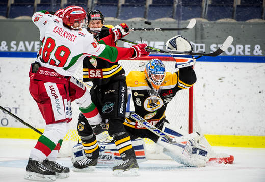 Närkamp mellan Patrik Karlkvist och Panterns Filip
