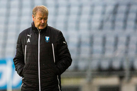 Malmös tränare Åge Hareide deppar
