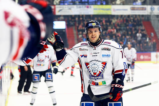 Linköpings Andrew Gordon jublar