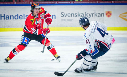 Örebros Petr Zamorsky och Linköpings Broc Little