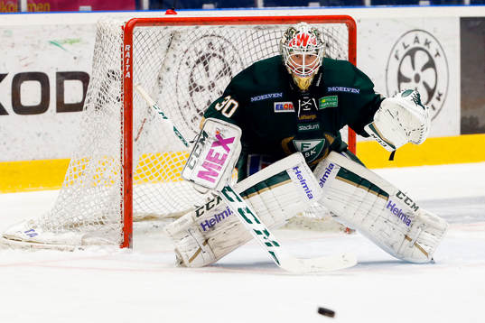 Färjestads målvakt Lars Haugen