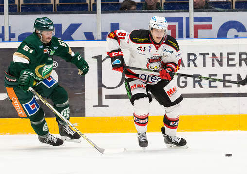 Färjestads Rickard Wallin och Malmö Redhawks  Björn