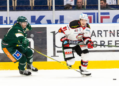 Färjestads Rickard Wallin och Malmö Redhawks  Björn