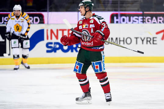 Frölundas Nicklas Lasu jublar
