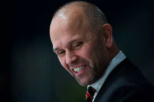 Brynäs assisterande tränare Tommy Sjödin är glad