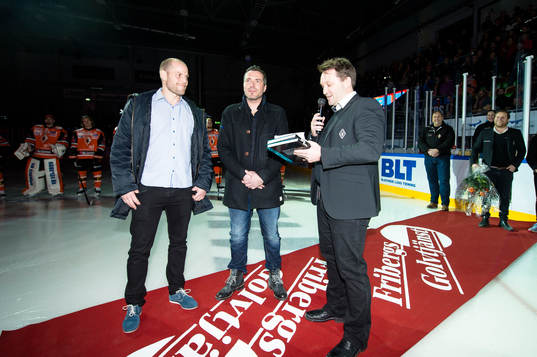 Jimmie Svensson och Timo Leinonen hyllas av Karlskronas
