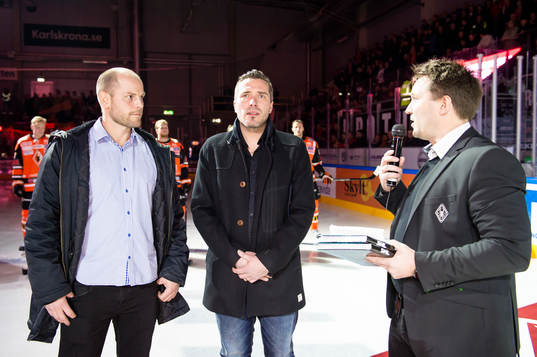 Jimmie Svensson och Timo Leinonen hyllas av Karlskronas