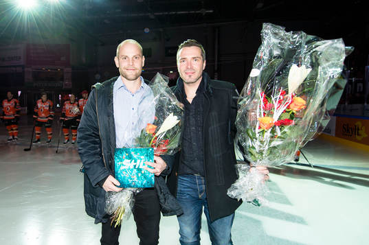 Jimmie Svensson och Timo Leinonen hyllas av Karlskronas