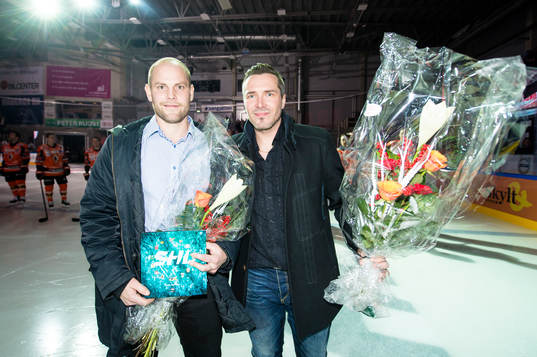Jimmie Svensson och Timo Leinonen hyllas av Karlskronas