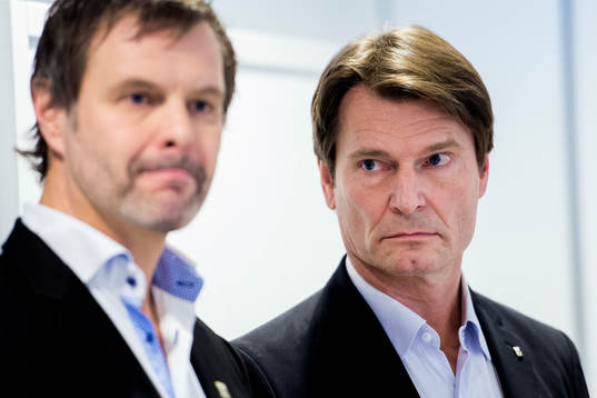 Ordförande Karl Jartun samt avgående klubbdirektör