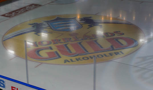 En tekningscirkel med Norrlands Guld logotyp