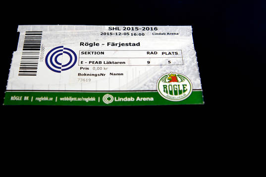 En matchbiljett