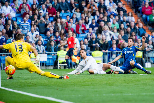 Real Madrids Cristiano Ronaldo gör 4-0 bakom Getafes