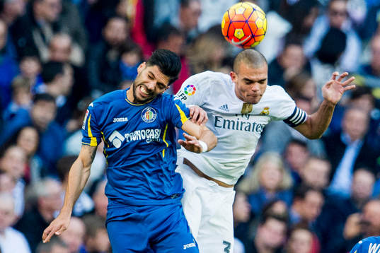 Getafes Lafita och Real Madrids Pepe