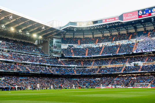 Översiktsbild över Santiago Bernabeu
