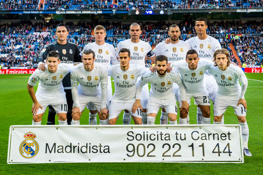 målvakt Keylor Navas, Toni Kroos, Pepe, Karim Benzema,