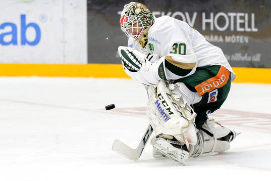 Färjestads målvakt Lars Haugen