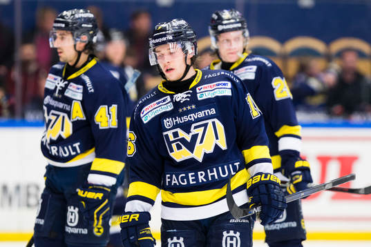 s Chris Campoli, Filip Sandberg och Anton Bengtsson deppar