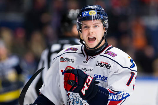 Linköpings Andrew Gordon jublar