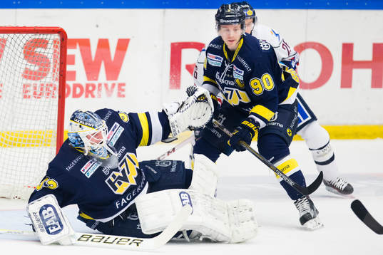 s målvakt Fredrik Pettersson-Wentzel och Ted Brithén