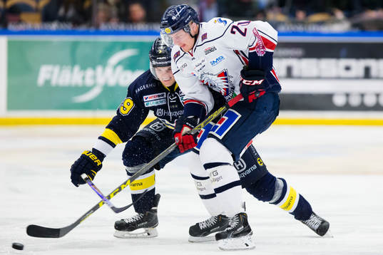 s Axel Eidstedt mot Linköpings Nick Sörenssen