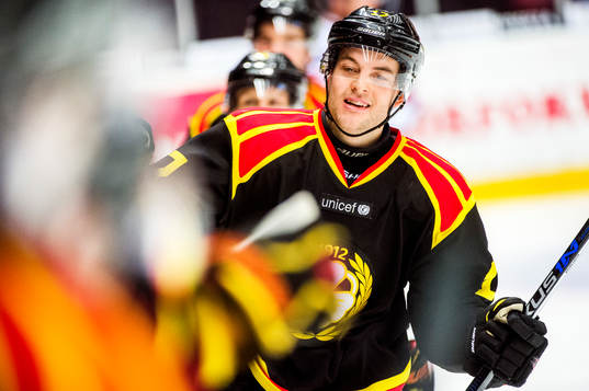 Brynäs Pathrik Westerholm jublar