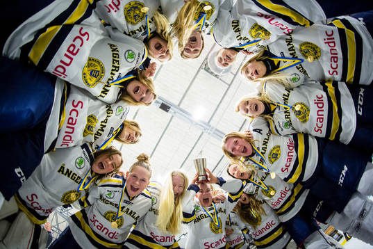 Ångermanlands spelare firar segern