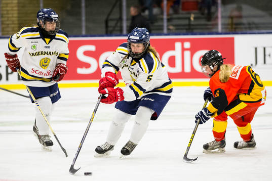 Ångermanlands Madelen Westerlund och Skånes Maria Lindberg