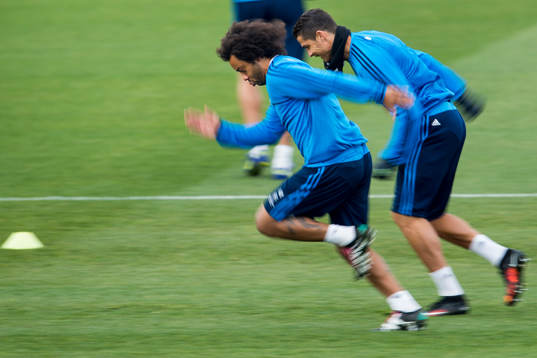 Real Madrids Marcelo och Cristiano Ronaldo