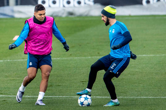 Real Madrids Casemiro och Isco