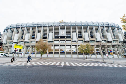 Exteriör över Estadio Santiago Bernabeu