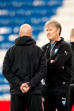 Malmö FFs assisterande tränare Olof Persson och tränare