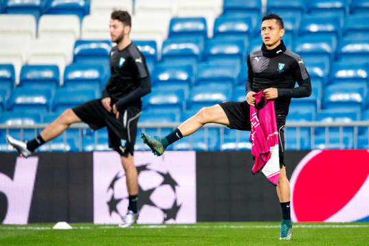 Malmö FFs Erdal Rakip och Victor Yoshimar Yotun Flores