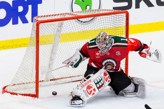 Frölundas målvakt Lars Johansson släpper in 1-1