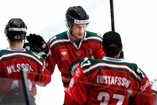 Frölundas Oscar Fantenberg jublar