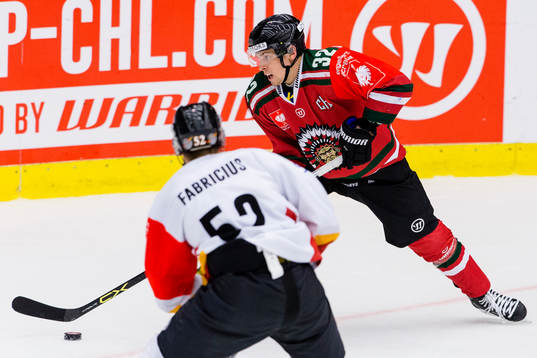 Frölundas Lukas Bengtsson mot Luleås Karl Fabricius