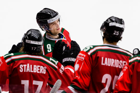 Frölundas Spencer Abbott jublar