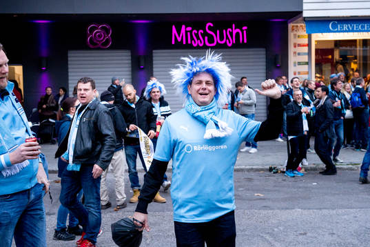 En glad Malmösupporter